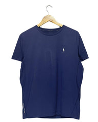 Polo Blue Cotton T Shirt For Women Medium