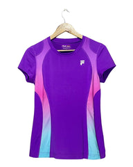 Fila Purple Sport T Shirt For Women Small