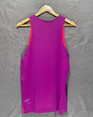 Nike Purple Sport Vest T Shirt For Women Medium