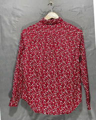 U.S. Polo Assn Red Cotton Shirt For Women Small