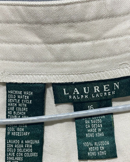 Ralph Lauren Cream Cotton Short For Women X Large