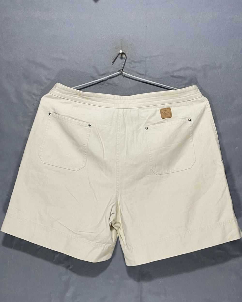 Ralph Lauren Cream Cotton Short For Women X Large