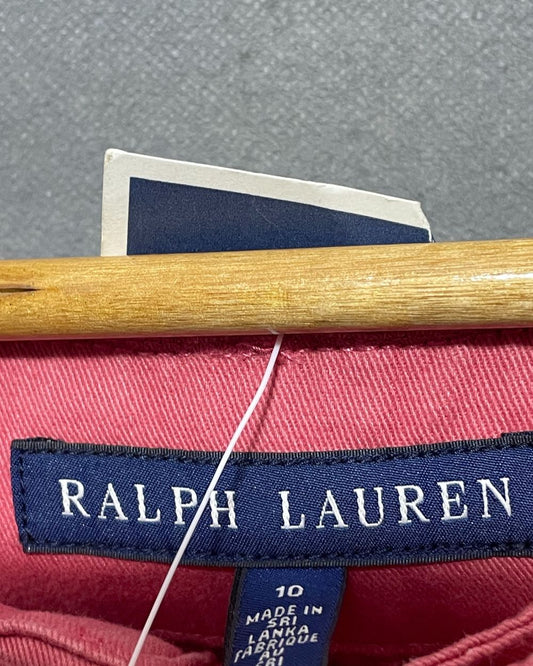 Ralph Lauren Pink Cotton Short For Women Large