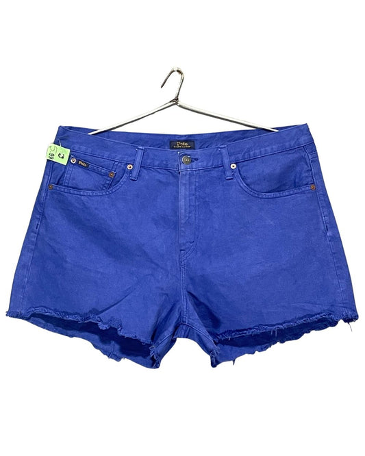 Polo Ralph Lauren Blue Cotton Short For Women X Large