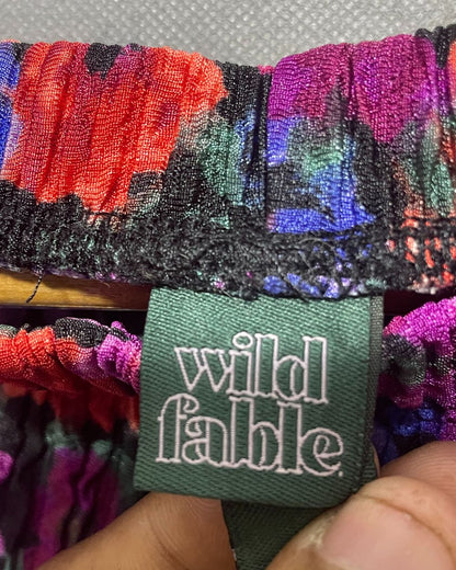 Wild Fable Pink Cotton Plazo For Women Medium