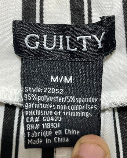 Guilty White Cotton Plazo For Women X Large