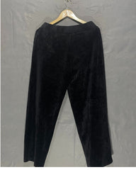 Dkny Black Velvet Plazo For Women X Large
