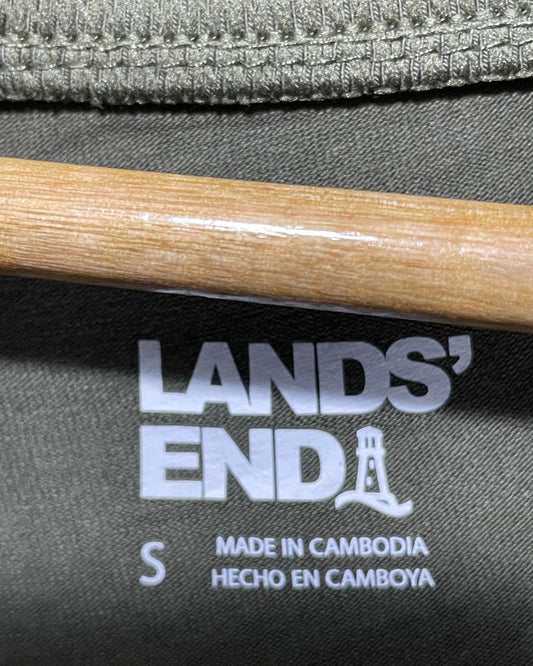 Lands End Green Cotton tights For Women Small