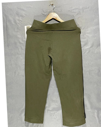 Lands End Green Cotton tights For Women Small