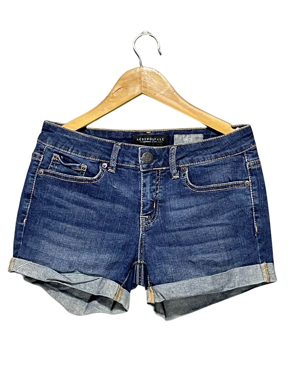 American Eagle Blue Jeans Short For Women Medium