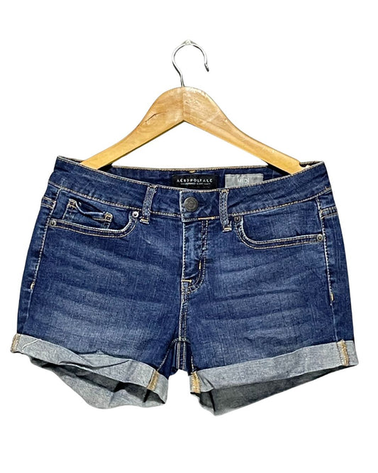 American Eagle Blue Jeans Short For Women Medium