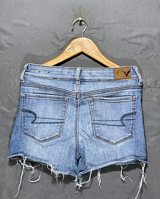 American Eagle Blue Jeans Short For Women Large