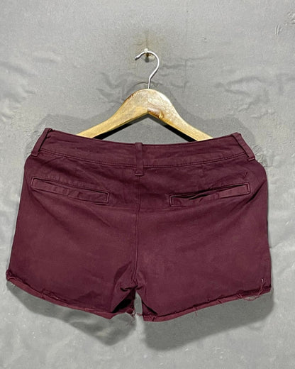 American Eagle Maroon Jeans Short For Women Large