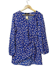 Michel Studio Blue Polyester For Women Tops X Small
