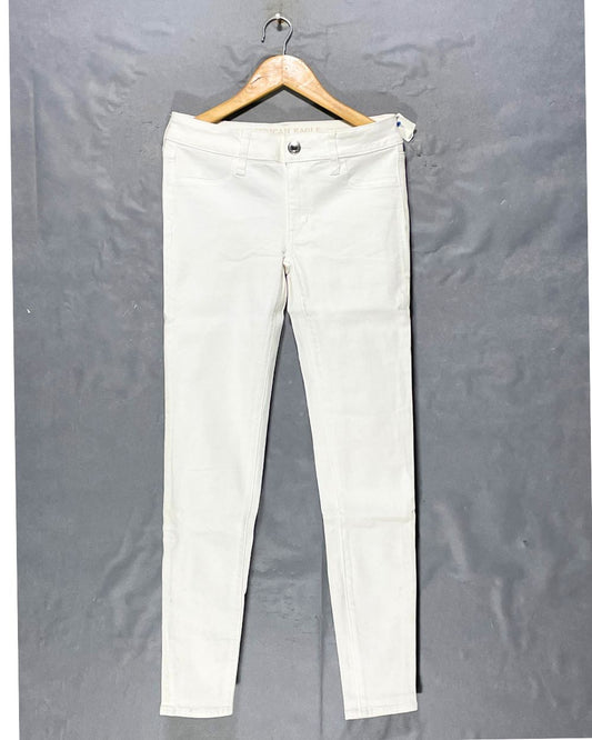 American Eagle White Jeans For Women Medium