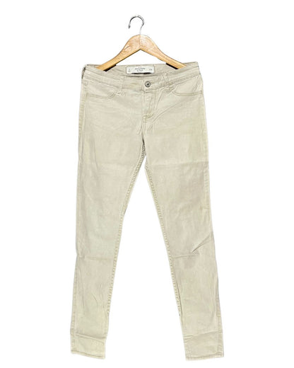 Abercrombie & Fitch Cream Jeans For Women Small