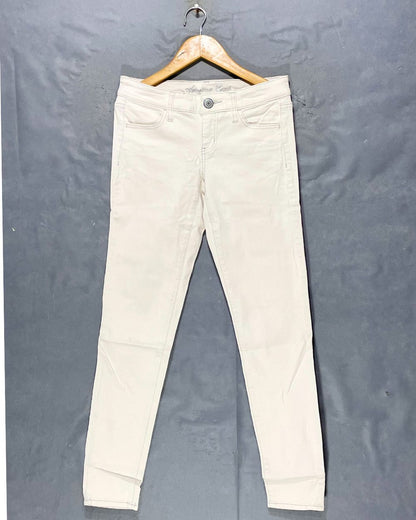 American Eagle White Jeans For Women Medium
