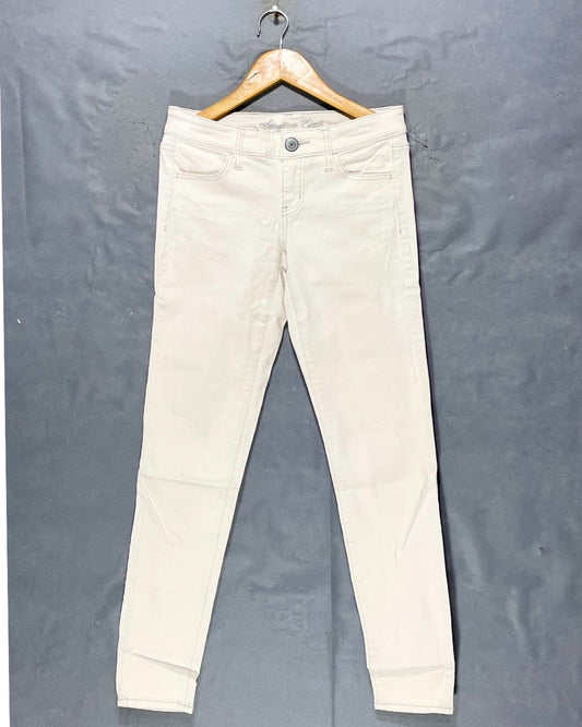 American Eagle White Jeans For Women Medium
