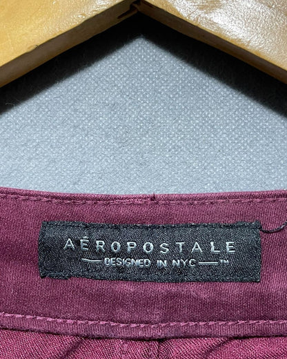 Aeropostale Maroon Jeans For Women Small
