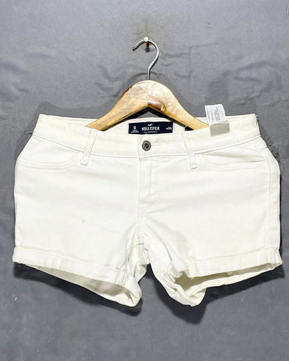 Hollister White Jeans Short For Women Large