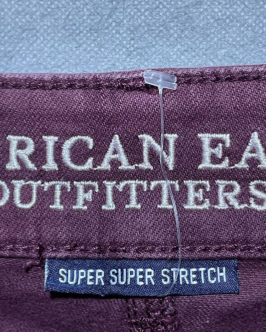 American Eagle Maroon Jeans Short For Women Large