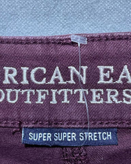 American Eagle Maroon Jeans Short For Women Large