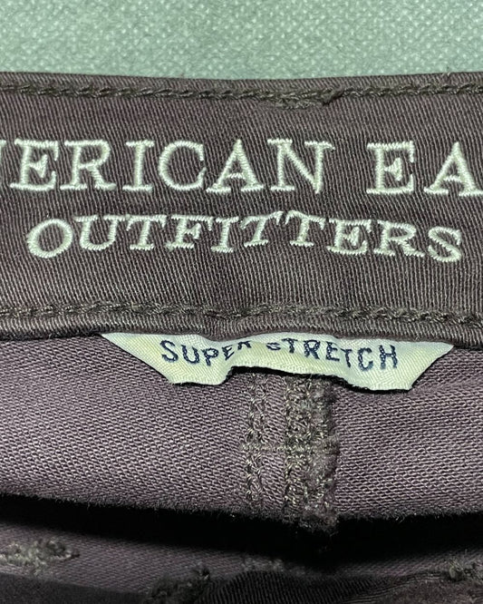 American Eagle Maroon Jeans For Women X Small