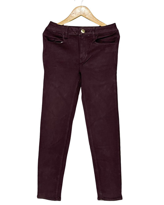 American Eagle Maroon Jeans For Women X Small
