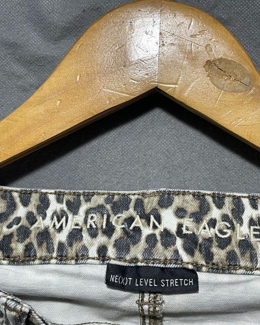 American Eagle Leopard Print Jeans For Girl 16 Years