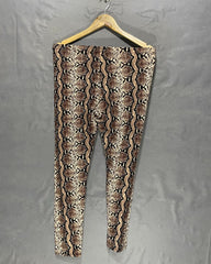 Thrift Queen Snake Print Sport Gym tights For Women XL