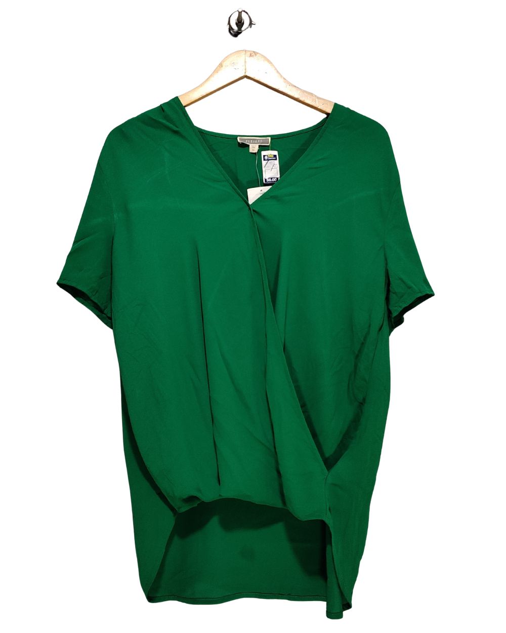 Pleine Green Cotton For Women Crop Tops XL