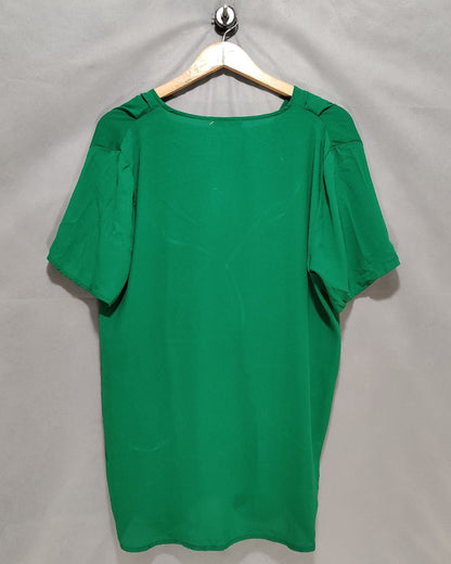 Pleine Green Cotton For Women Crop Tops XL
