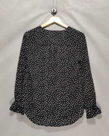 TAHARI Black Polyester For Women Crop Tops Medium