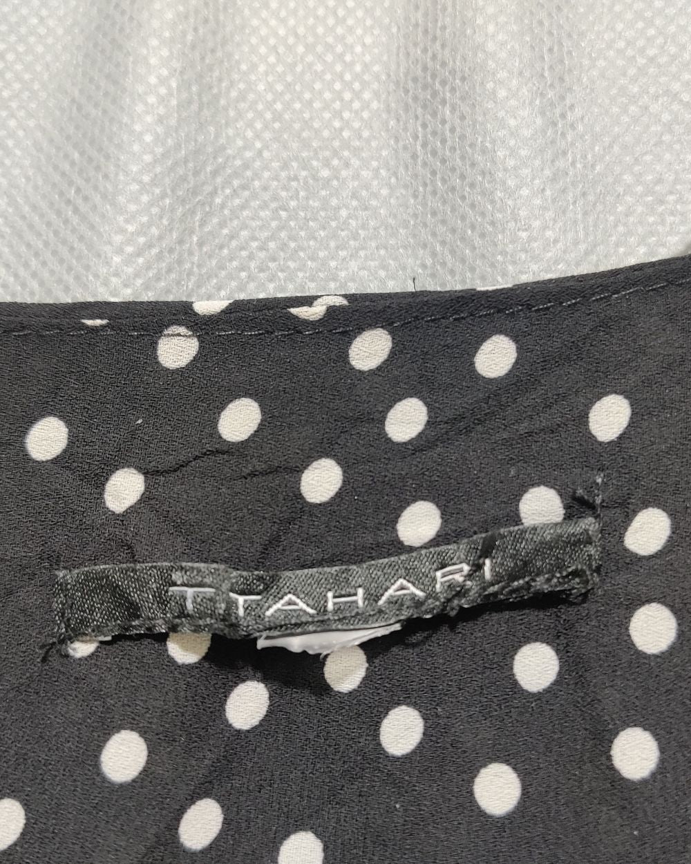 TAHARI Black Polyester For Women Crop Tops Medium