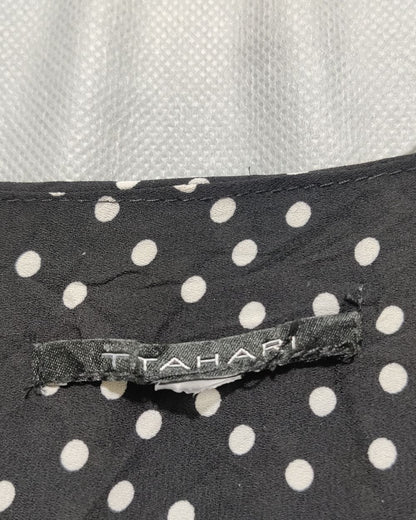 TAHARI Black Polyester For Women Crop Tops Medium