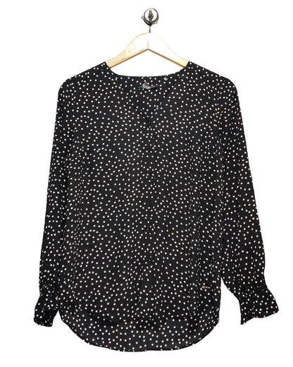 TAHARI Black Polyester For Women Crop Tops Medium