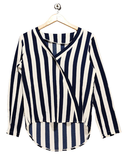 Thrift Queen White Polyester For Women Crop Tops S