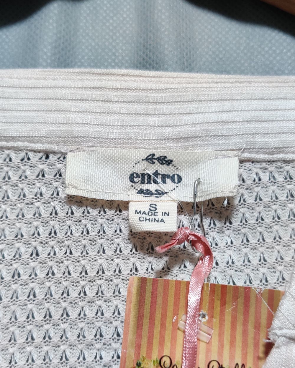 Entro Cream Cotton For Women Crop Top S