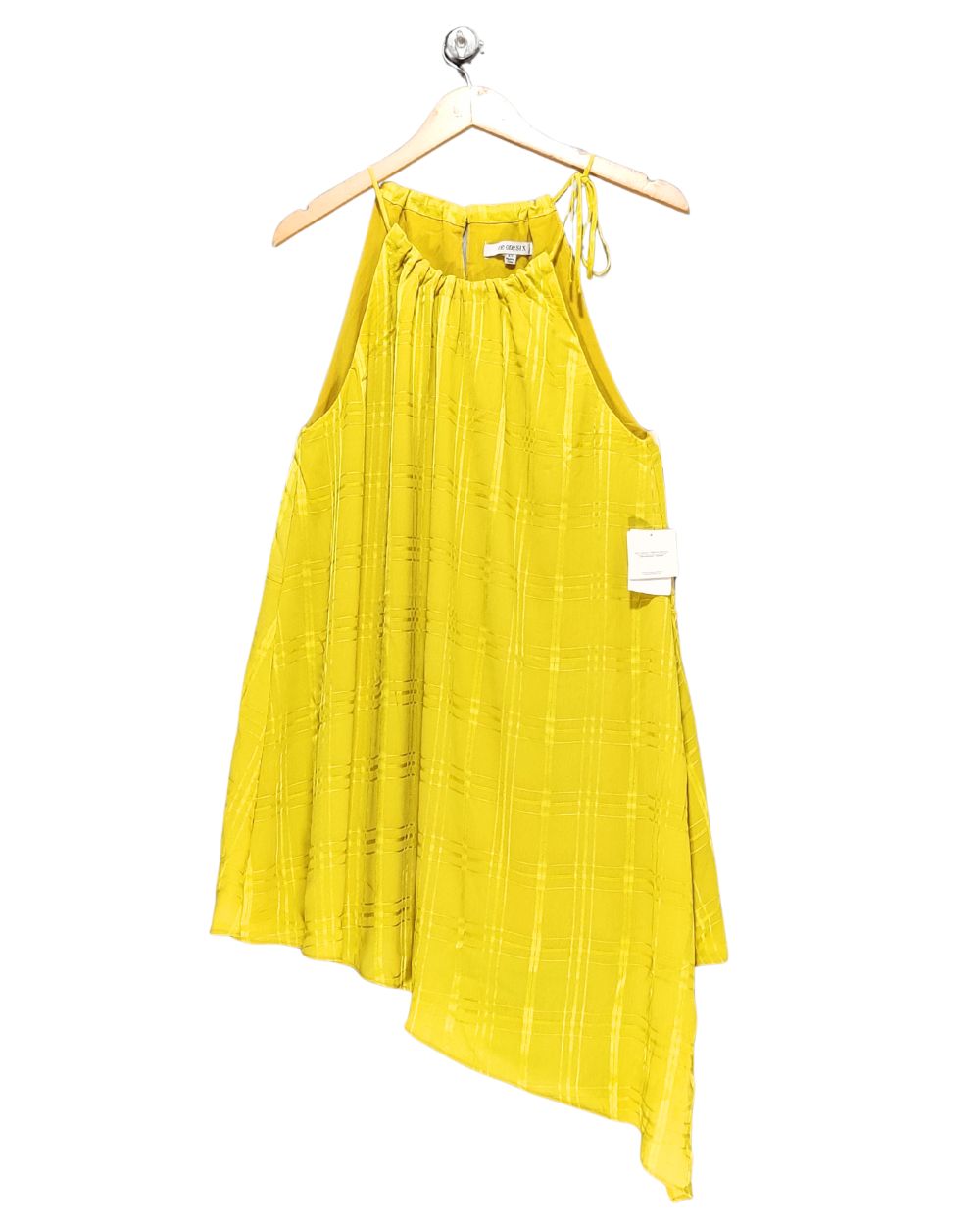 One One Six Yellow Cotton For Women Crop Top XS