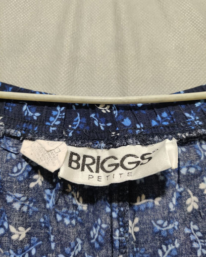 Briggs Blue Cotton Plazo For Women X Large