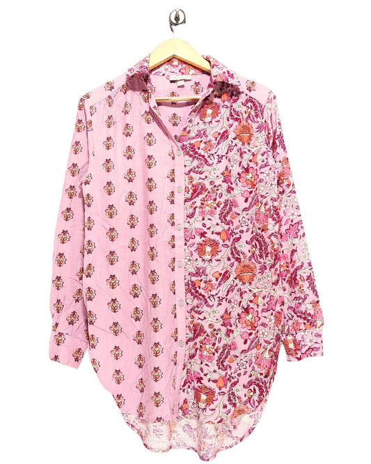 Knox Rose Brooks Pink For Women Top Shirt XS