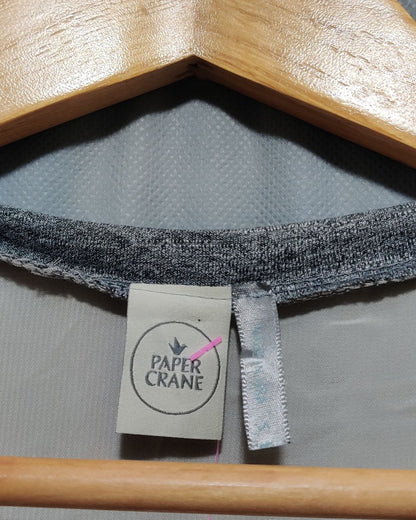 Paper Crane Gray For Women Crop Top S
