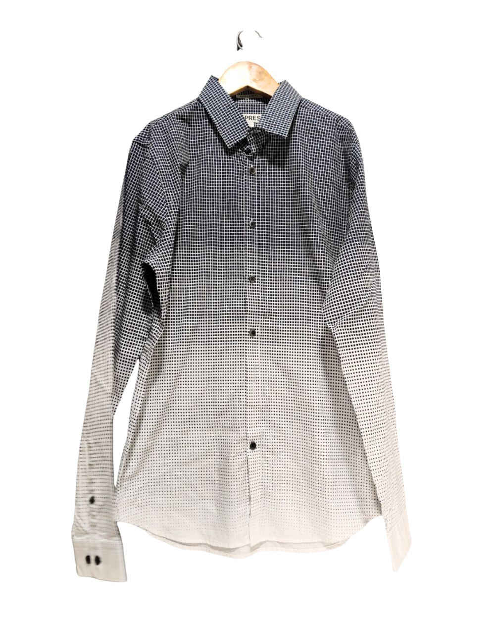 Express 3D Colour Blue & White For Women Top Shirt M