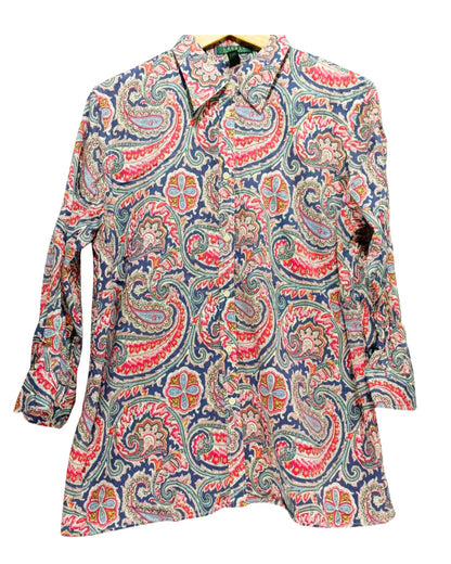 Ralph Lauren Colour Pink & Purple For Women Shirt Size L