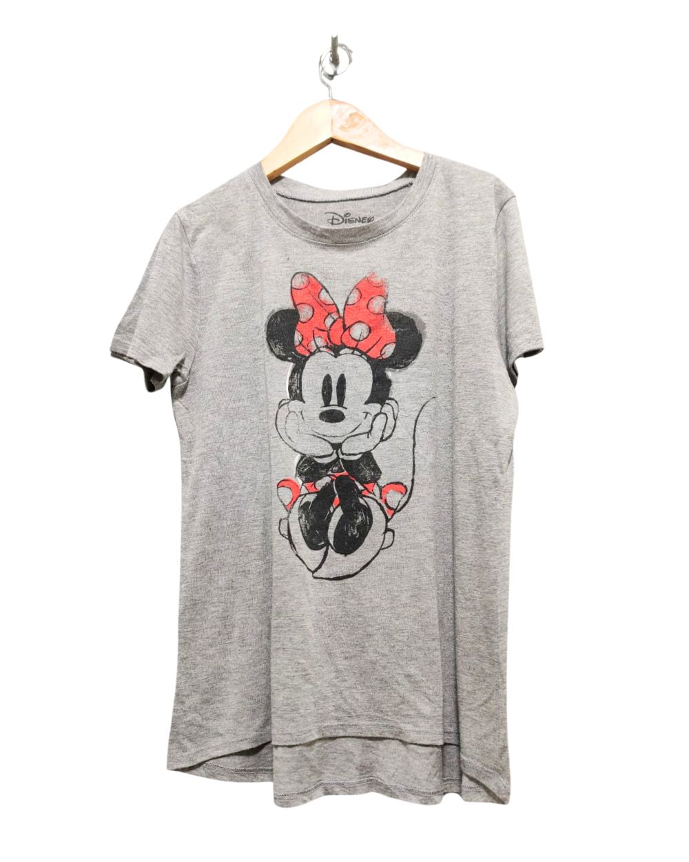 Disney Gray Cotton T Shirt For Women S