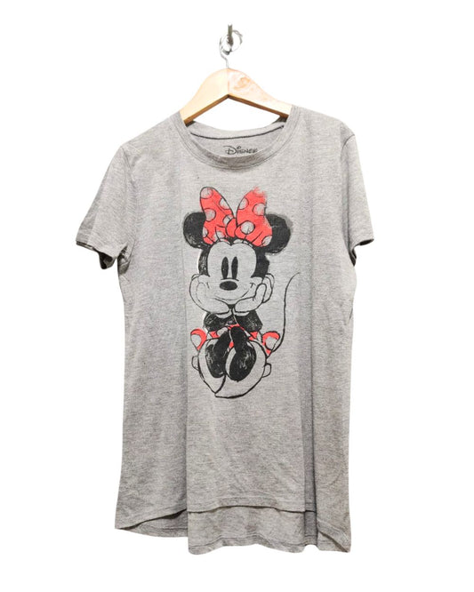 Disney Gray Cotton T Shirt For Women S