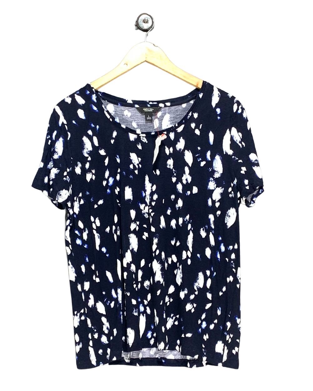 Simply Vera Wang Blue For Women Crop Top L