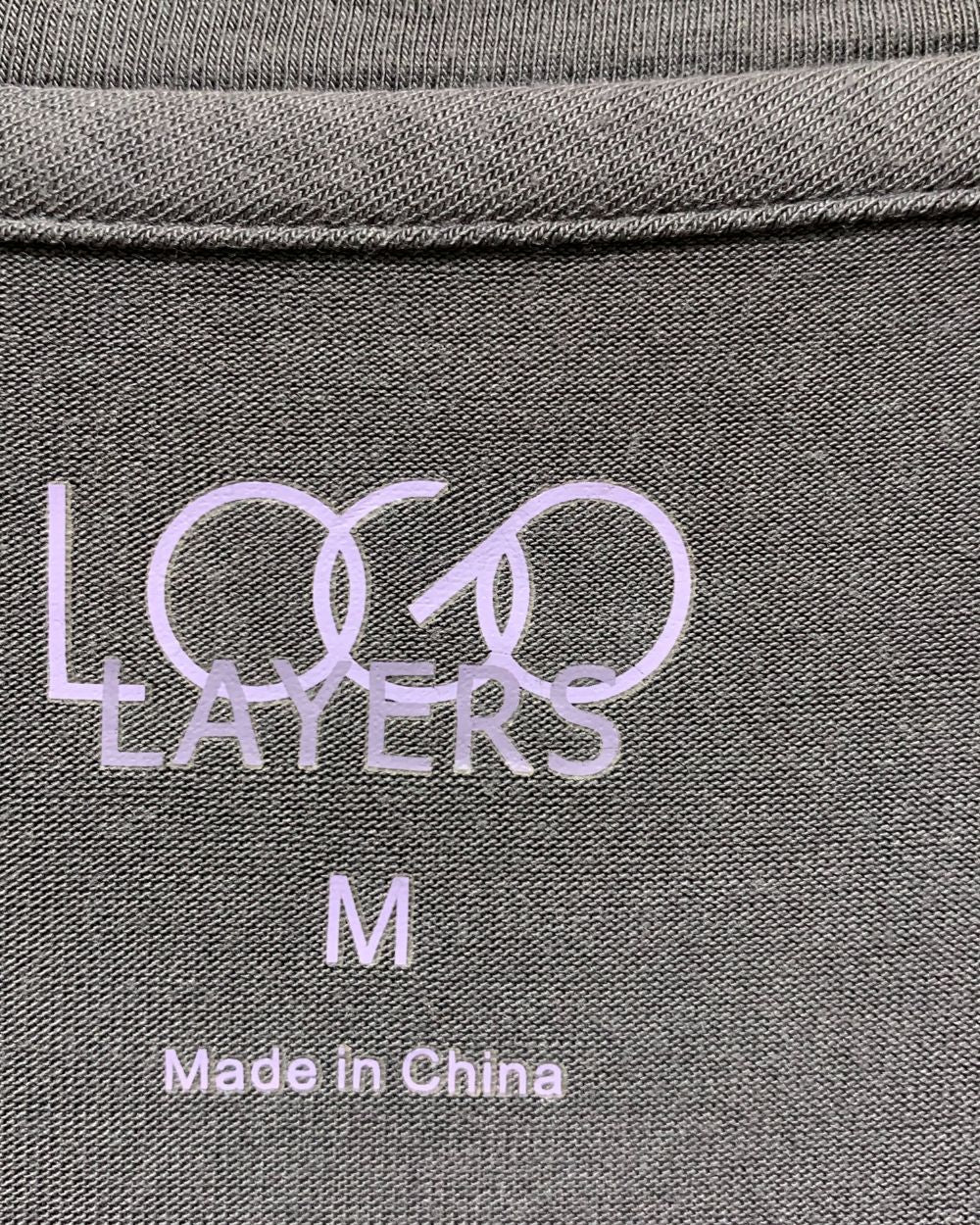 Logo Layers Gray For Women Top M