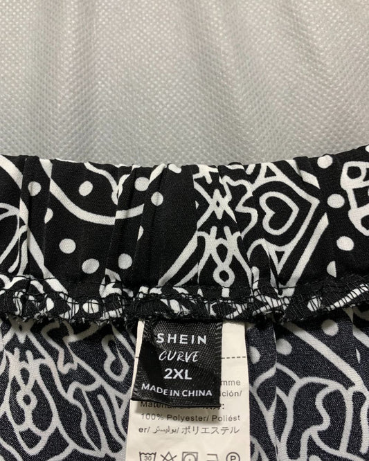 SHEIN Black Plazo For Women XXL