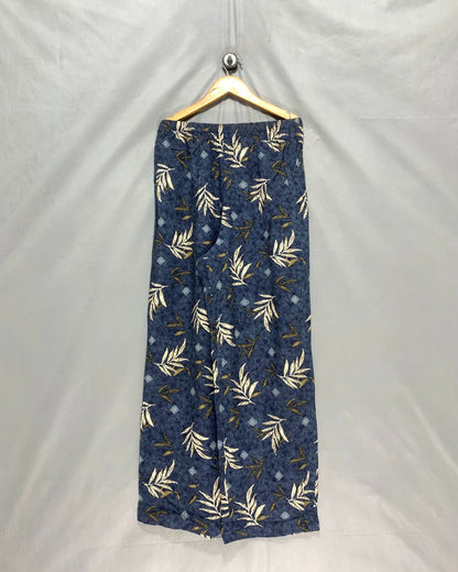 Thrift Queen Blue Plazo For Women S